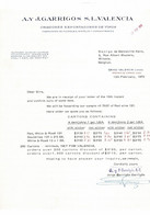 VP COURRIER 1970 (V2030) J. GARRIGOS S. L. VALENCIA - EXPORTADORES DE VINOS (1 Vue) GRAO - VALENCIA ESPANA - Spagna