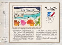 DOCUMENT FDC 1983 50 ANS AIR FRANCE - 1980-1989