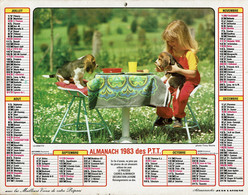 1983 - LA DINETTE Et ETONNEMENT - Almanachs Jean Lavigne - Grossformat : 1981-90