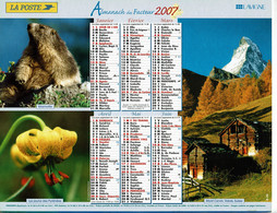 2007 - FAUNES, FLORES Et PAYSAGES DE MONTAGNE - Almanachs Lavigne - Tamaño Grande : 2001-...