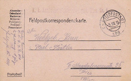 Feldpostkarte - K.k. Landwehrinfanterieregiment Wien Nr. 1 Nach Wien - 1915 (53510) - Briefe U. Dokumente