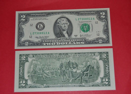 USA ★ $2 Dollar Bill 2003 A - (L) SAN FRANCISCO ★ NEW Dollar Bill ★ UNC NEUF FDS - Billets De La Federal Reserve (1928-...)