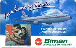 BANGLADESH : BAN10 200u Pink BIMAN Bangladesh Airlines MINT - Bangladesch