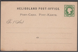 1875. HELGOLAND. Victoria. 3 Fa - 5 Pf. POST-CARD. () - JF412091 - Heligoland (1867-1890)