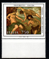 ITALIA - 1994 - ARIANNA VENERE E BACCO - DIPINTO DI JACOPO ROBUSTEI DETTO IL TINTORETTO - MNH - 1991-00:  Nuovi