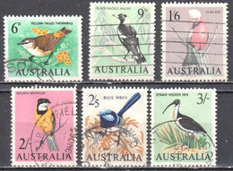 Australia 1964-65 - Birds - Mi.339-45 - 6v - Used - Oblitérés