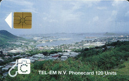 STMAARTEN : SMTC 4 120u GEM1B View Harbour NAF29.6 US$16 USED - Antilles (Netherlands)