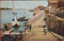 Egypte Egypt Ägypten Egipto Egitto Cairo Le Caire On The Banks Of Nile Natives Felouka Felucca Felouque Bateau à Voile - Caïro