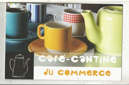 Cp , Commerce , CAFE-CANTINE DU COMMERCE , 86 , Vienne ,  GENCAY ,  Vierge - Cafes