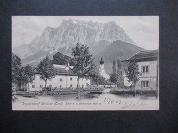 Österreich 1907 AK Zugspitzdorf Ehrwald (Tirol) Blick A.d. Wetterstein 2701m. Verlag Hermann KJust München - Ehrwald