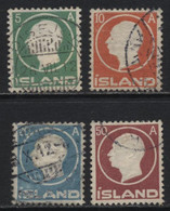 Iceland (36) 1912 Frederick VIII. 4 Values. Used. - Neufs
