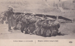 Guerre 1914/1915  Soldats Belge En Embuscade - Champagne-Ardenne