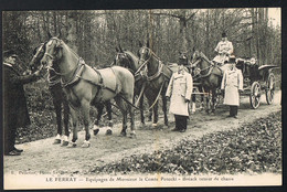 LE PERRAY- 78- CPA Equipage De Monsieur Le Comte POTOCKI- Breack Retour De Chasse- Gros Plan- - Le Perray En Yvelines