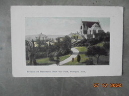 Pavilion And Bandstand, Belle Vue Park. Newport, Monmouthshire. JW Lawrence PM 1909 - Monmouthshire