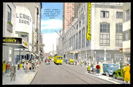 CINCINNATI- Fifth Street,looking East From Race St...(Ed. Wittenborg Toy Co./Natural Color Nº13111)carte Postale - Cincinnati