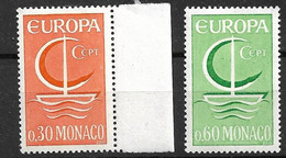 Monaco    N ° 698 Et 699   Neufs * * TB  Europa 1966       - 1966