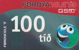 Faroe Islands, FO-TEL-REF-0002_0607, 100 Kr, Funny 'Face', 2 Scans,   01.07.2006 - Faeroër