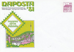 PU 75/111**  NAPOSTA'81 Nationale Postwertzeichenausstellung 7000 Stuttgart 28.April Bis 3.Mai 1981 - Sobres Privados - Nuevos