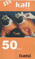 Faroe Islands, FO-KAL-REF-0021A, 50 Kr, Two Dogs, 2 Scans,   01-2007 - Faeroër