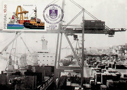 1983 Portugal 75 Anos Da Administração Geral Do Porto De Lisboa - Maximumkarten (MC)