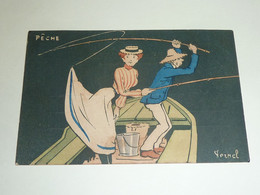 FERNEL FERNAND - LA PECHE - HUMOUR ILLUSTRATEUR FEMME (CR) - Fernel