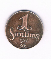 1 SANTIMS 1928 LETLAND /10501/ - Latvia