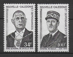 NELLE CALEDONIE - YVERT N°377/378 ** MNH - COTE = 34.5 EUR - DE GAULLE - Ongebruikt