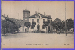 Carte Postale 88. Bussang  La Mairie Et L'église  Très Beau Plan - Bussang