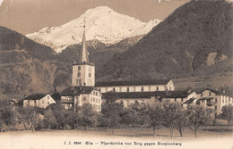 Pfarrkirche Von Brig Gegen Simplonberg - 1913 - Simplon