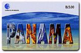 PANAMA : PAN32 B/.5.00 P-A-N-A-M-A USED - Panama