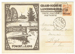 Entier 40 Ct Vers 35 Ct - Mondorf Les Bains - Grand Duché De Luxembourg - 1928 - Lettres & Documents