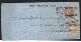 GRANDE BRETAGNE 1876: LAC De Haddington (Ecosse 171) Pour Dunbar, Affr. "bicolore" Avec 2x Le Y&T 26 (pl.167 Et 172) - Covers & Documents