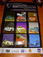 REIMS  Affiche Sur  PAPIER Glacé  , Neuve ,  Du Départ Du Rallye Monté Carlo Historique 2007     60 X 40 Cm - Automobile - F1