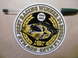 Autocollant Stickers - 24 Heures LE MANS PORSCHE NEW MAN JOEST RACING WINNER 1984 1985 - Adhésif Sport Automobile - Stickers