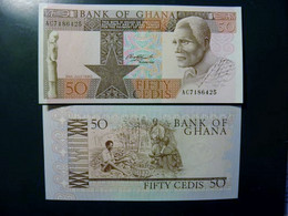 UNC Banknote Ghana 50 Cedis 1980 P-22b Cacao Pods - Ghana