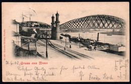 C8490 - Riesa Gruß Aus - Brücke - Gebrüder Richter Dresden - Dampfer Elbeschifffahrt Schifffahrt - Riesa