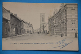 Ath 1905: Rue Pintamont Et Nouvelle école Des Filles Animée - Ath
