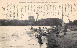 Bonnières Sur Seine         78           Bords De Seine. Les Laveuses          (voir Scan) - Bonnieres Sur Seine
