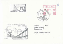 Ganzsachen Freistempel Typ C-10 Nr. 113b  "Verein Für Briefmarkenkunde, Aarau"         1988 - Postwaardestukken