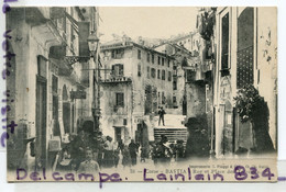 - 38 - BASTIA - Rue Et Place Des Terrasses, Belle Animation, Tabacs, écrite, 1909, Imp Piaggi, TTBE, Scans. . - Bastia