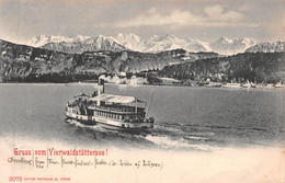 Gruss Vom Vierwaldstättersee  Luzern Uri -  Steamer Schiff/Dampfschiff - Luzern