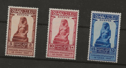 Egypt, 1927, SG 173 - 175, Mint Hinged - Unused Stamps