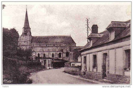 Carte Postale 76.  Cany  Quartier De L'église Trés Beau Plan - Cany Barville