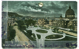 - Quebec -  Montréal,  Dominium Square, La Nuit, LUNE, écrite, 1910,  2 Timbres, Peu Courante, épaisse, BE, Scans. - Montreal