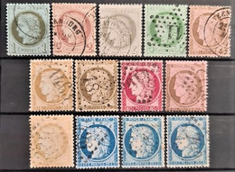 FRANCE 1871-!875 - Canceled - YT 50-60C - Complete Set! - 1871-1875 Cérès