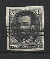 1873 SPAIN 12 C. DE PESETA KING AMADEO I ESSAY PRINTING USED - Proofs & Reprints