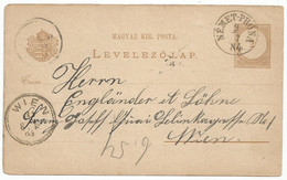 Hungary Postal Stationery 1883 Used Nemet-Prona Slovakia - Autres & Non Classés