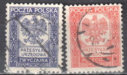 Poland 1935 Official Stamps - Mi.19-20 - Used - Service