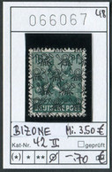 Bizone 1948 - All. Besetzung 1948 - Deutschland 1948 - Michel 42 II - Gestempelt - Used
