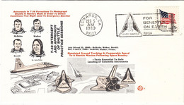 1980 USA  Space Shuttle T-38 Intercept And Approach Of Shuttle Practice Sessions Commemorative Cover - America Del Nord